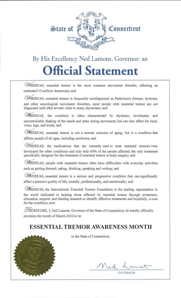 Essential Tremor Awareness Month - Mar 2022 _v4
